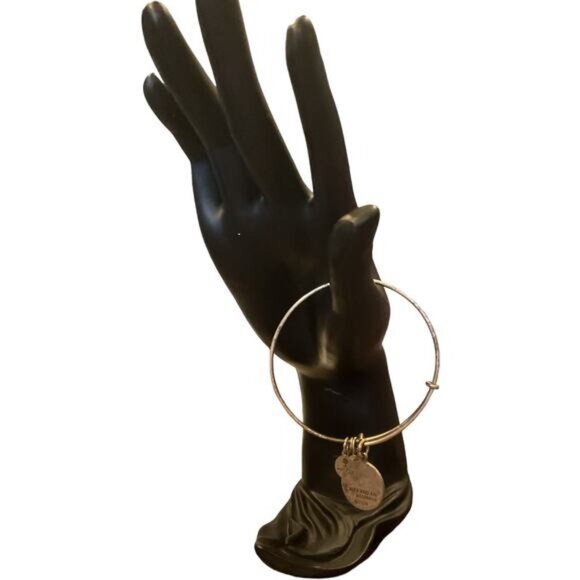 Alex and Ani 2014 Charm Bracelet, Love, Recycle, USA Made W/Love, Energy Charms - Picture 3 of 3